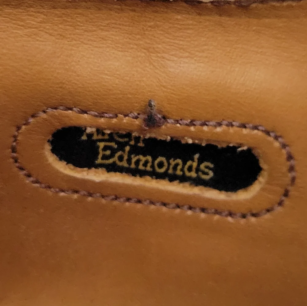 Allen Edmonds Dark Brown Leather Oxfords Size 9.5
